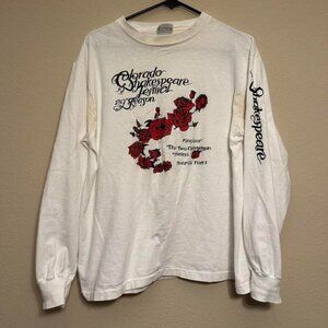 Vintage Colorado Shakespeare Festival Long Sleeve White Tee